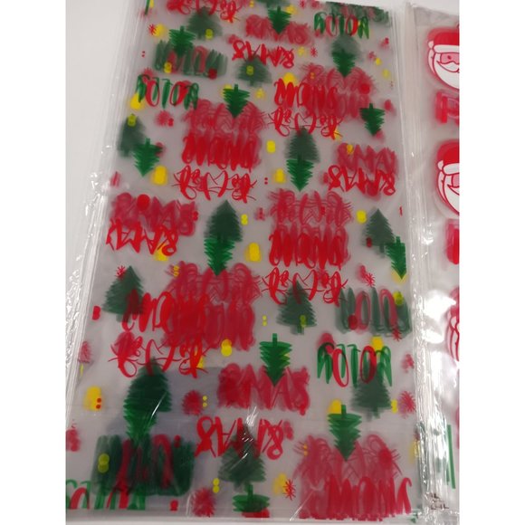 Tomnk 160 Pieces Christmas Cellophane Bags NEW - Picture 10 of 11